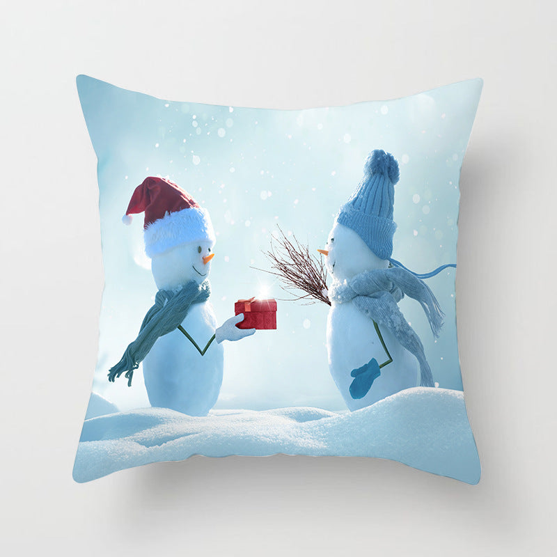 Snowman Christmas Pillow Case