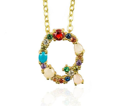 26 English alphabet necklaces