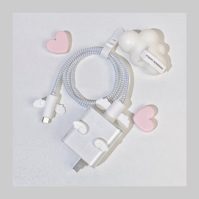 Data Cable Charger Head Protection Sleeve