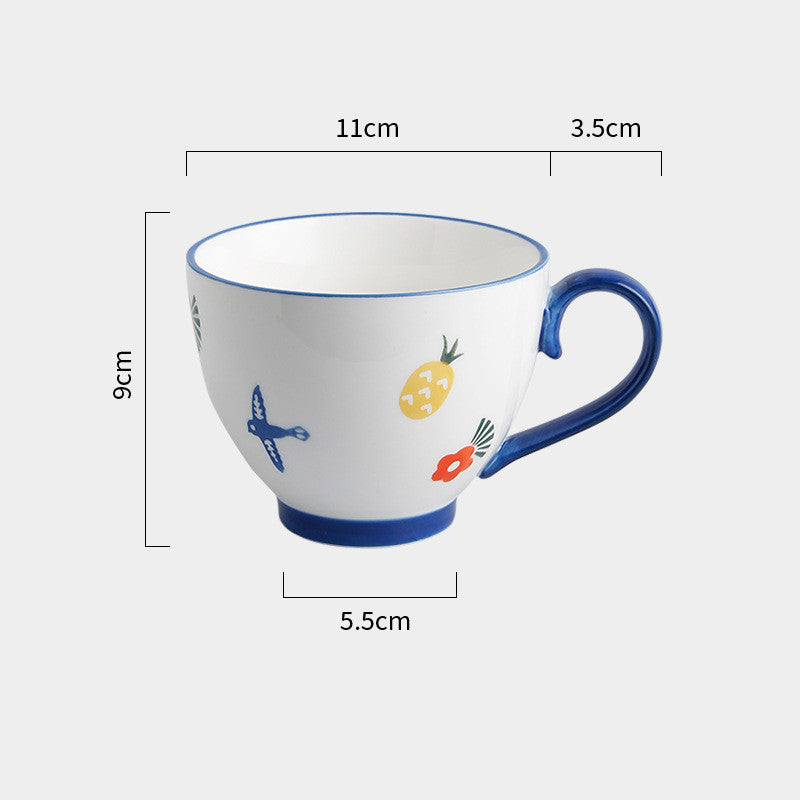 Large-capacity Oatmeal Cup Ceramic Mug Coffee Cup