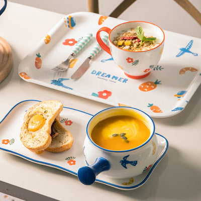 Large-capacity Oatmeal Cup Ceramic Mug Coffee Cup