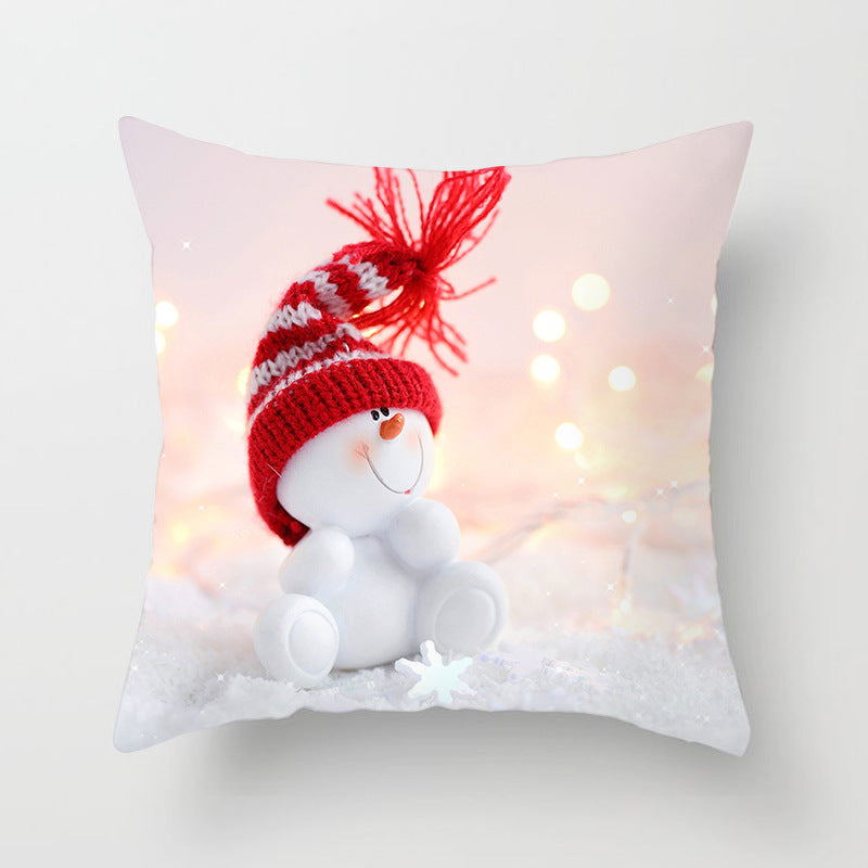 Snowman Christmas Pillow Case