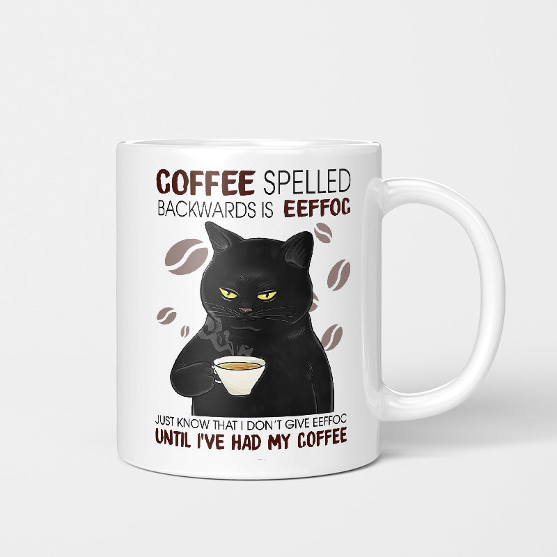 Coffee Spelld Ceramic Mug Personalized Water Cup