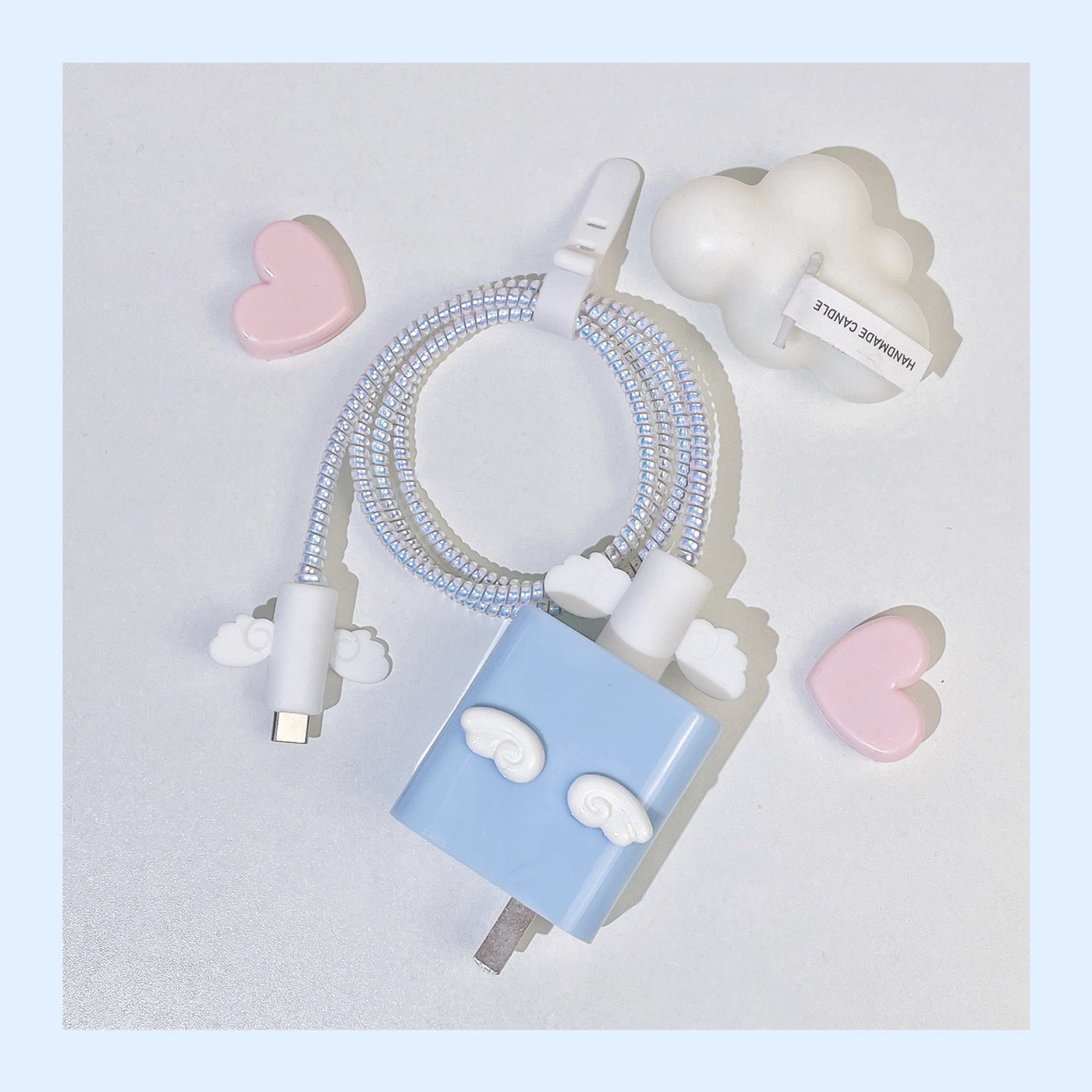 Data Cable Charger Head Protection Sleeve