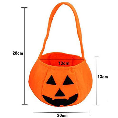Halloween pumpkin head candy bag