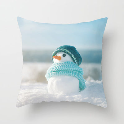 Snowman Christmas Pillow Case