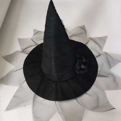 Halloween Flower Witch Hat Ball Party Hat