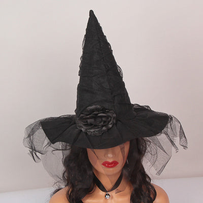 Halloween Flower Witch Hat Ball Party Hat