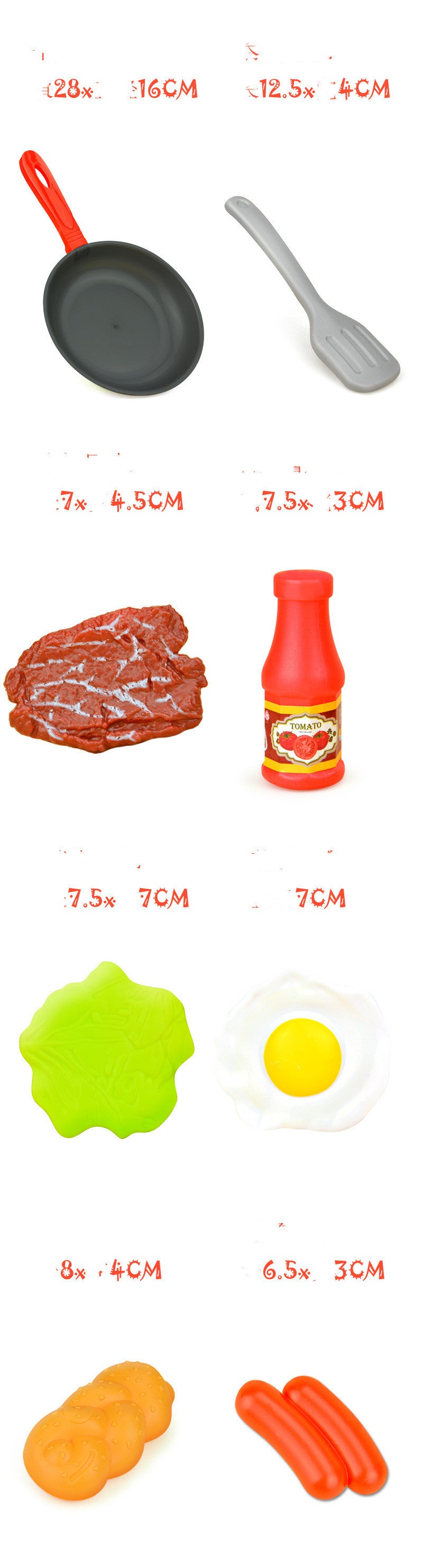 Children Play House Pan Spatula Steak Kitchen Toy Set