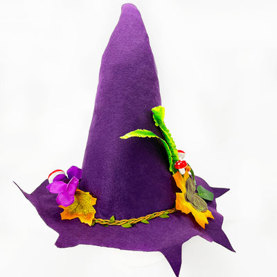Halloween Witch Hat Halloween Party Felt Pointed Hat Felt Craft Hat