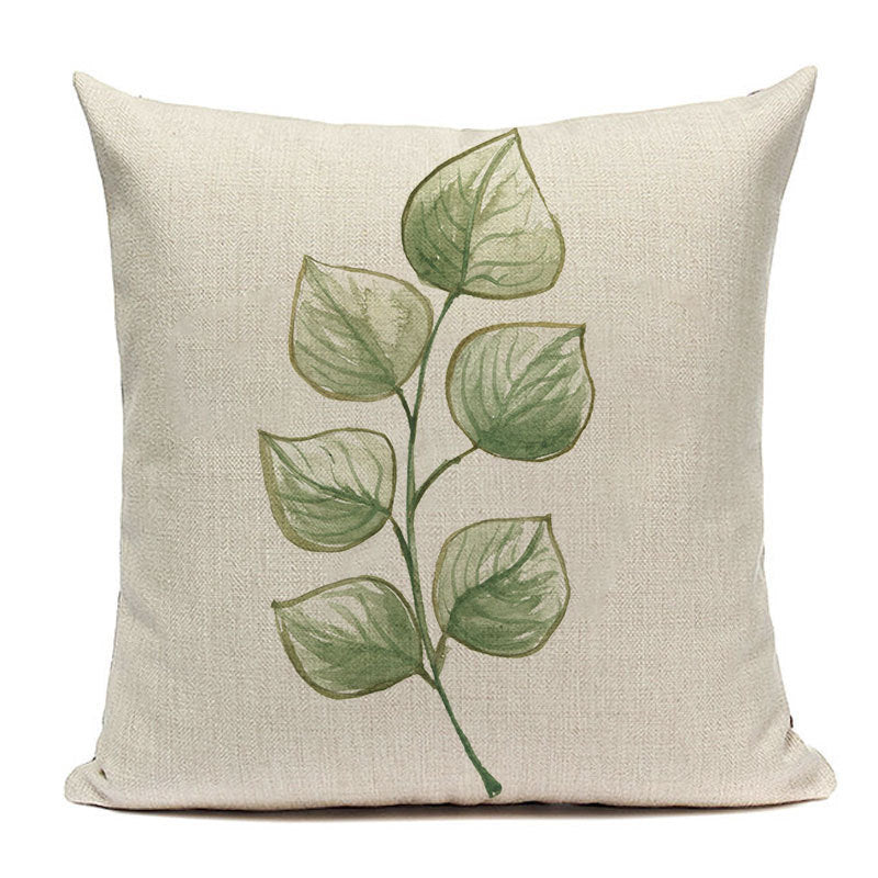 Leaf Hugging Pillow Case Sofa Cushion Napping Pillow Lumbar Cushion Cover Pillow Case Seat Pillow Cover