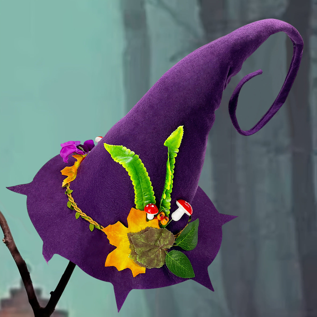 Halloween Witch Hat Halloween Party Felt Pointed Hat Felt Craft Hat