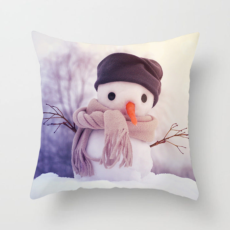 Snowman Christmas Pillow Case