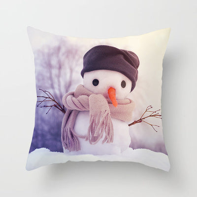 Snowman Christmas Pillow Case