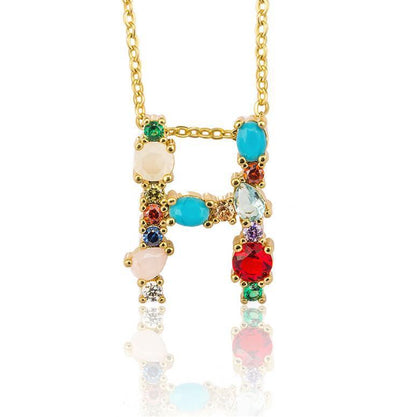 26 English alphabet necklaces