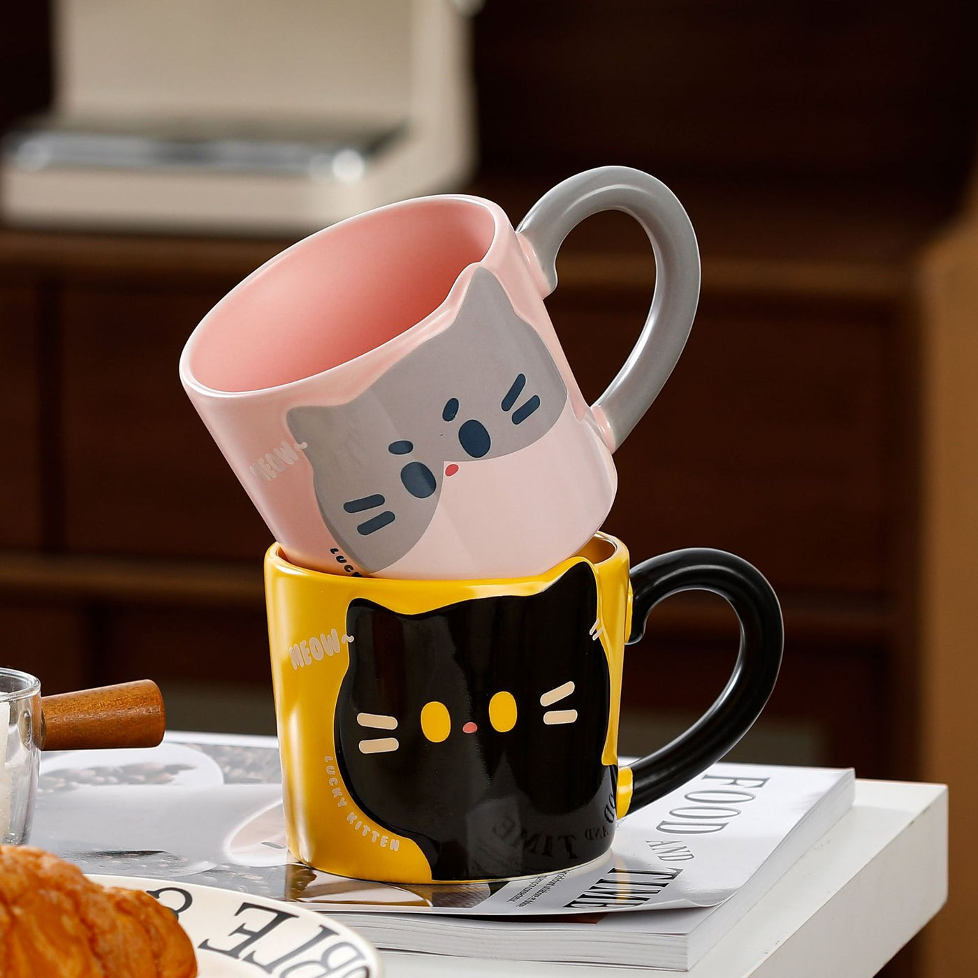 Cute Cat Mug Creative Coffee Cup