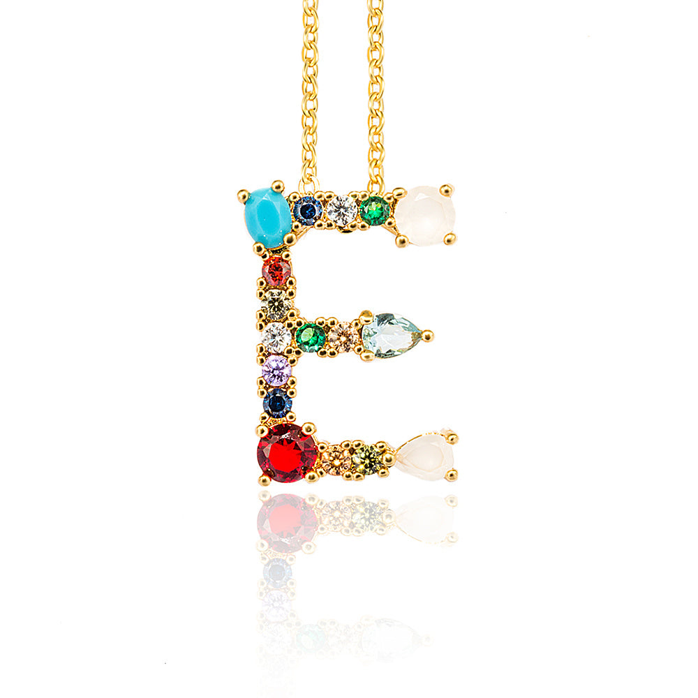 26 English alphabet necklaces
