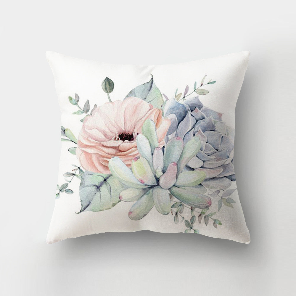 Ins Nordic Tropical Plant Pillow Case Amazon Home Supplies Office Printed Cushion Pillow Case