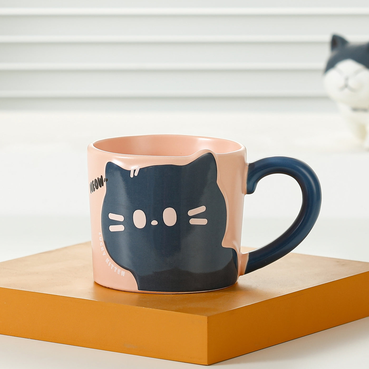 Cute Cat Mug Creative Coffee Cup