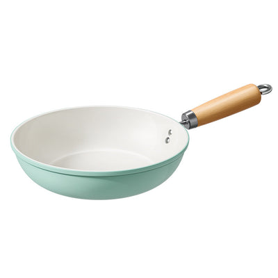 Autumn Wave Blue Ceramic Frying Pan Household Non-stick Pan