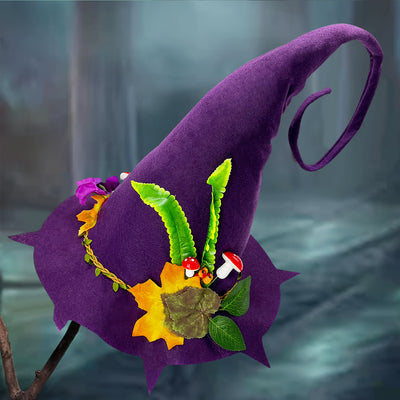Halloween Witch Hat Halloween Party Felt Pointed Hat Felt Craft Hat