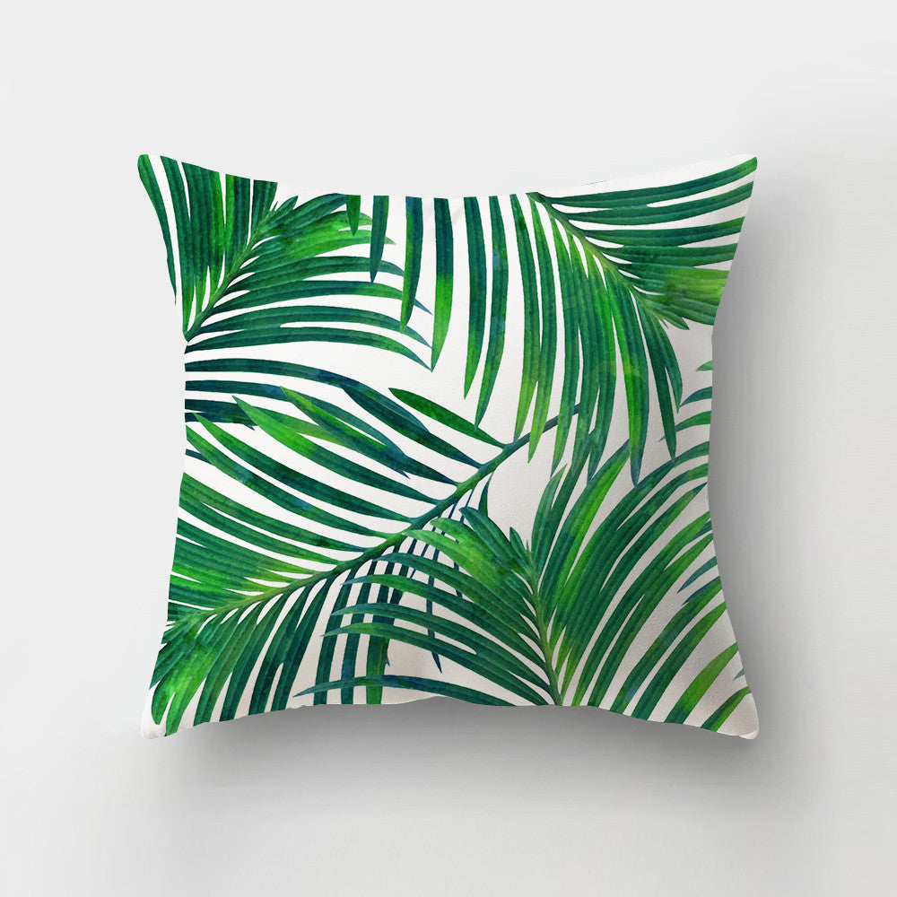 Ins Nordic Tropical Plant Pillow Case Amazon Home Supplies Office Printed Cushion Pillow Case