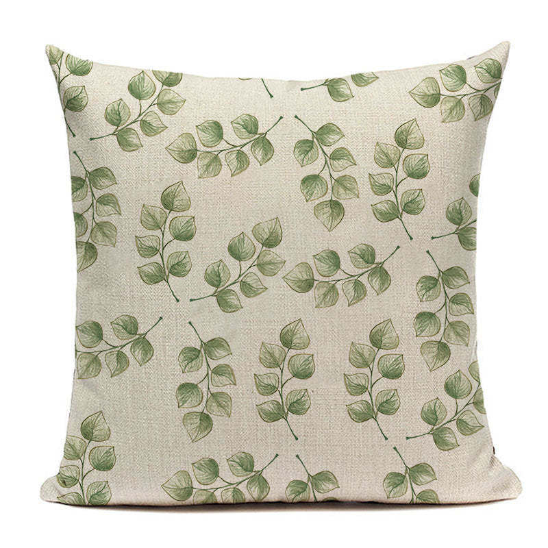 Leaf Hugging Pillow Case Sofa Cushion Napping Pillow Lumbar Cushion Cover Pillow Case Seat Pillow Cover