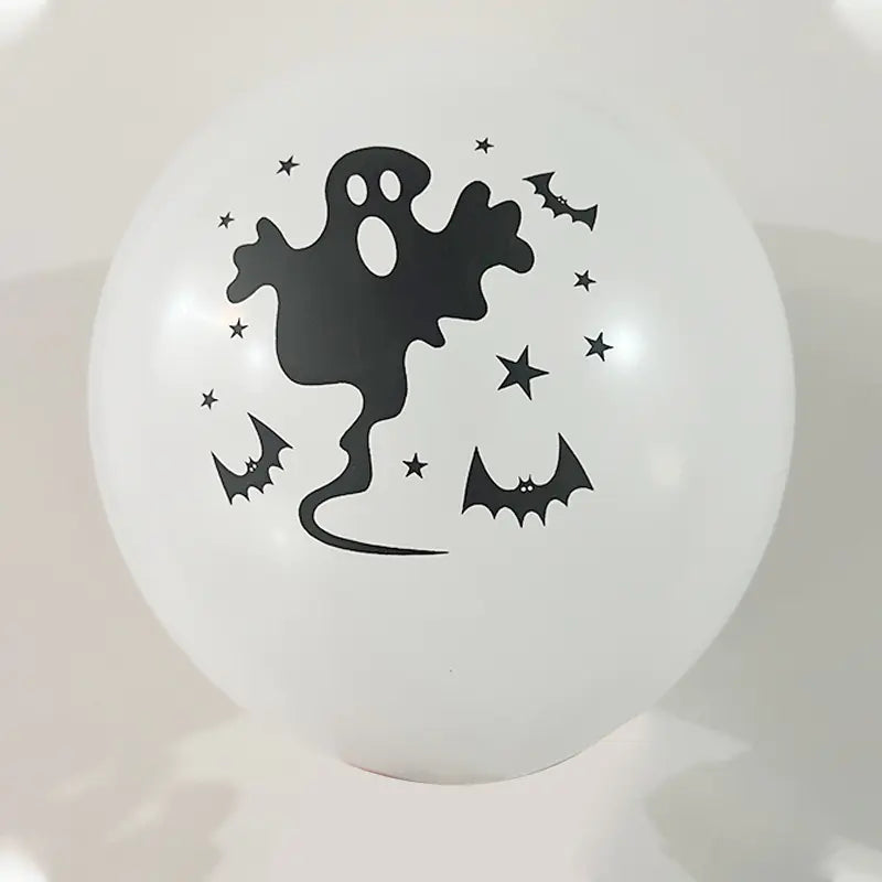 Halloween Skull Black Balloons (Set of Halloween Balloons)
