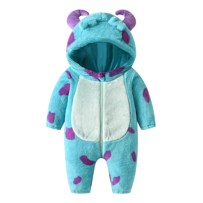 FEIBEL Baby Halloween Costumes Cute Animal Outfit Funny Monster Costume Halloween Gifts for Infant Toddler Kids (Blue 4-5 Years)