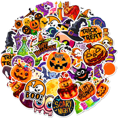 winthrop 100 Pcs Halloween Stickers Bulk Waterproof Vinyl Laptop Stickers Halloween Party Favors Best Choice for Halloween Party Decoration & Halloween Classroom Crafts